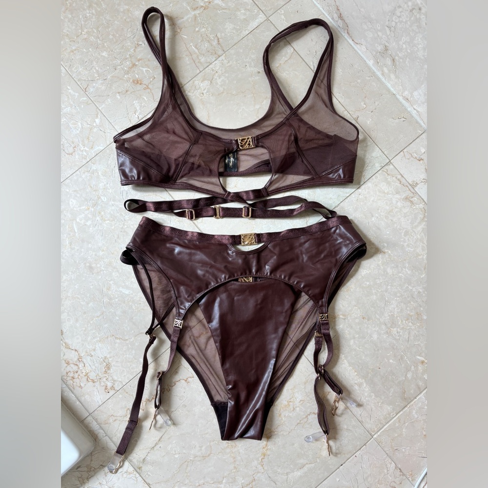 Honey Bridette Espresso Faux Leather